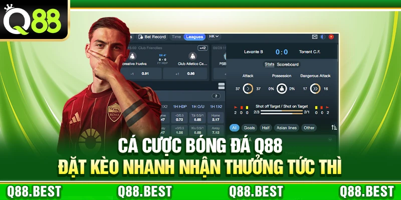 Cá Cược Bóng Đá Q88 – Đặt Kèo Nhanh Nhận Thưởng Tức Thì