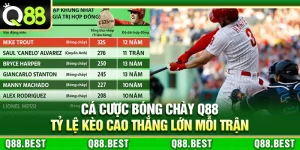 Cá Cược Bóng Chày Q88 – Tỷ Lệ Kèo Cao Thắng Lớn Mỗi Trận