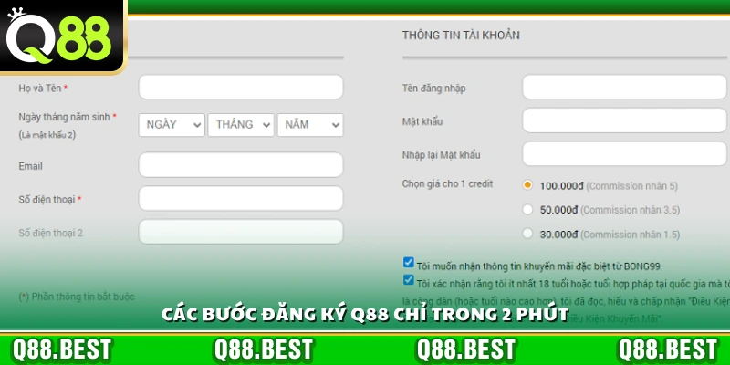 Hướng dẫn đăng ký q88 nhanh chóng trong 2 phút